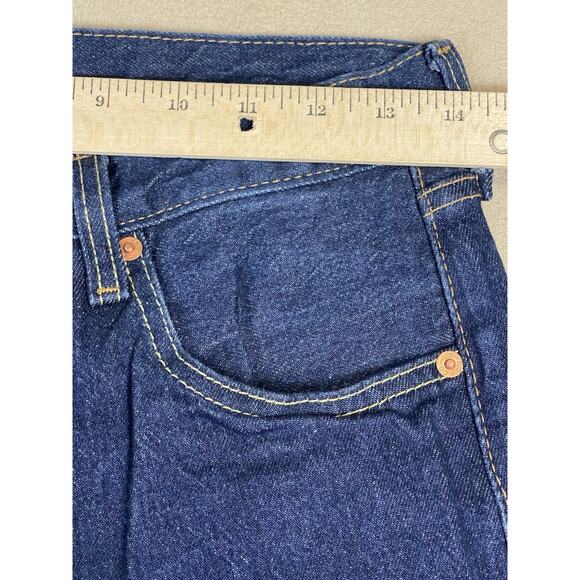 Levis 501 93 Jeans Mens‎ 28x30 Blue Straight Leg Relaxed Fit Dark Wash Mid Rise - Picture 6 of 16